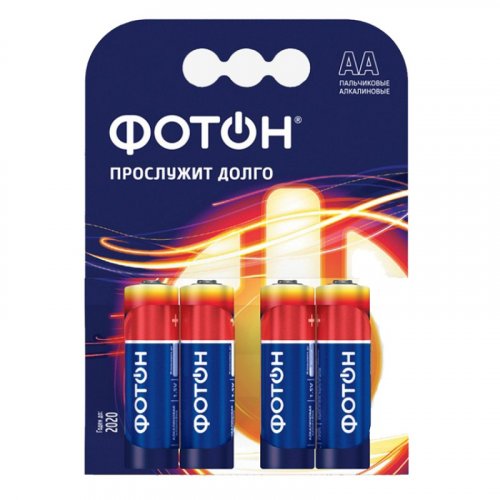 Батарейки алкалиновые ФОТОН LR03 КP4 NEW*10 / блистер 4 шт