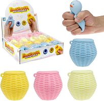 1Toy Игрушка-антистресс Жмяка Выскочка Птенец					