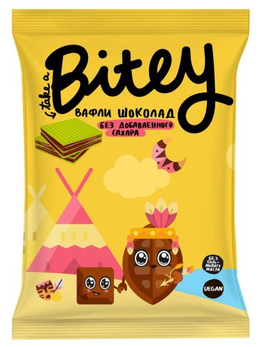 Bitey Вафли со вкусом шоколада, 35 г