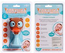 Mum&baby Погремушка "Совушка" с прорезывателем					