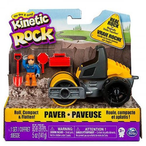 Песок для лепки Kinetic Sand серия Rock.141 грамм, машина, аксессуары