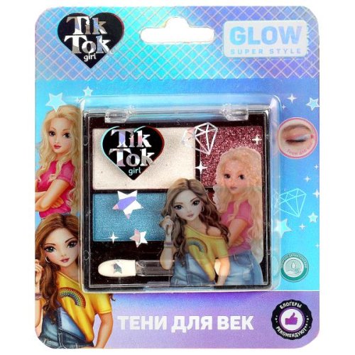 Tik Tok Girl Тени для век, 4 оттенка в палетке