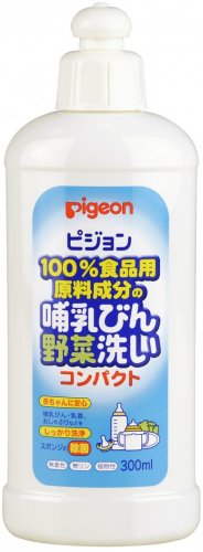 Средство для мытья бутылочек и овощей Pigeon конценрат с дозатором, 300мл