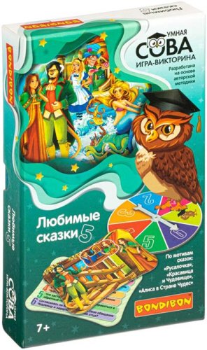 Bondibon Игра-викторина Умная Сова "Любимые сказки 5"