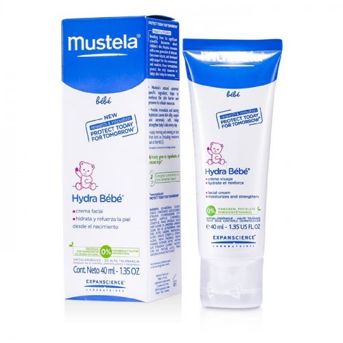 MUSTELA BEBE Крем для лица увлажняющий Hydra-Bebe детский для нормальной кожи /40 мл