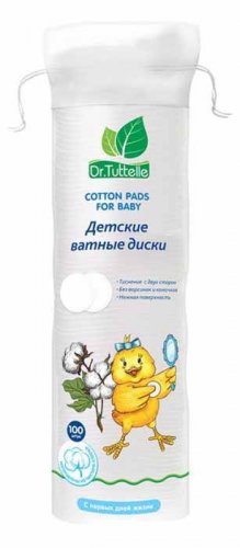 Dr.Tuttelle Детские ватные диски, 100 шт