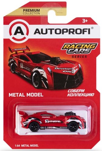 Autoprofi Машинка коллекционная 1:64 Racing Cars / цвет красный