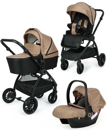 Bambini Moretti Коляска 3 в 1 Walker / цвет Beige (бежевый)