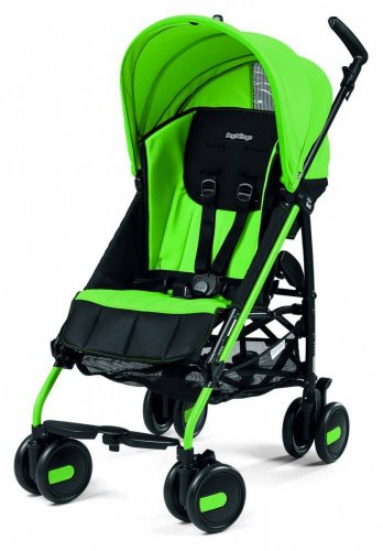 Peg-Perego Коляска детская прогулочная Pliko Mini + бампер передний / цвет Wasabi зеленый с черным