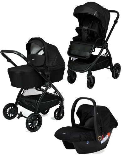 Bambini Moretti Коляска 3 в 1 Walker / цвет Black (черный)