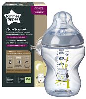 Tommee Tippee Бутылочка Closer to nature, 0+, 260 мл / цвет серый					