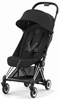 Cybex Прогулочная коляска Coya / цвет Chrome Brown Sepia Black (черный, рама хром)					