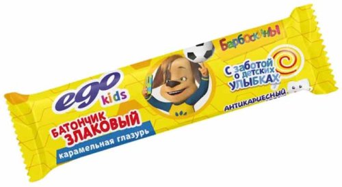 Ego kids Батончик злаковый карамельная глазурь, 25 г