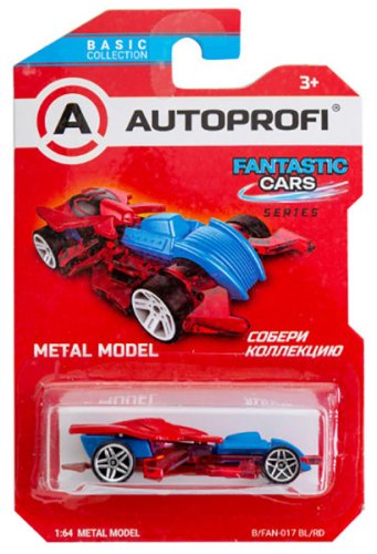 Autoprofi Машинка коллекционная 1:64 Fantastic Cars / цвет синий-красный